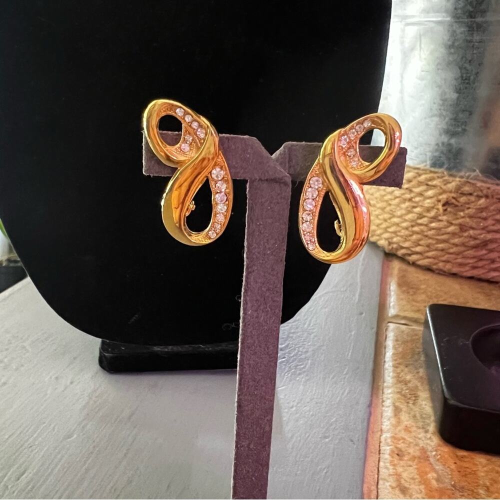 Givenchy Gold Tone Clip On Earrings - Picture 4 of 7